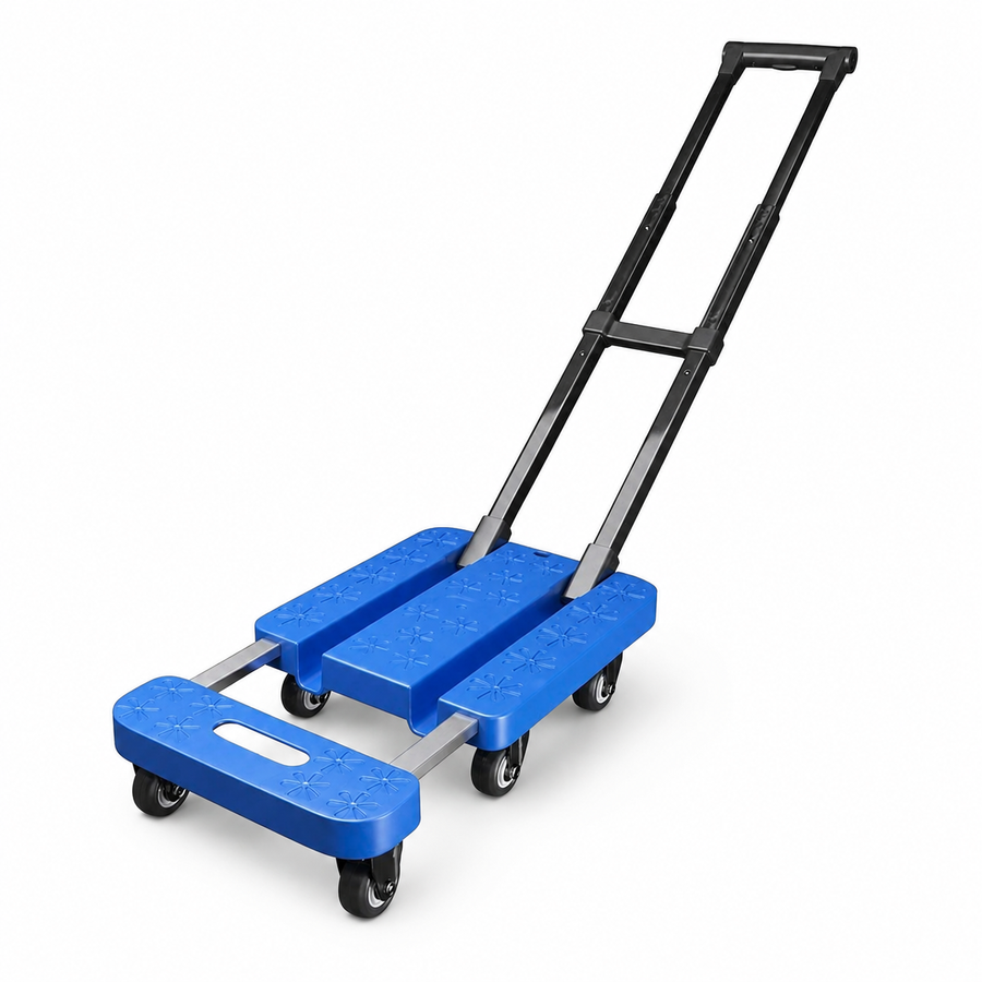 Folding Platform Trolley — 6 Swivel Castors